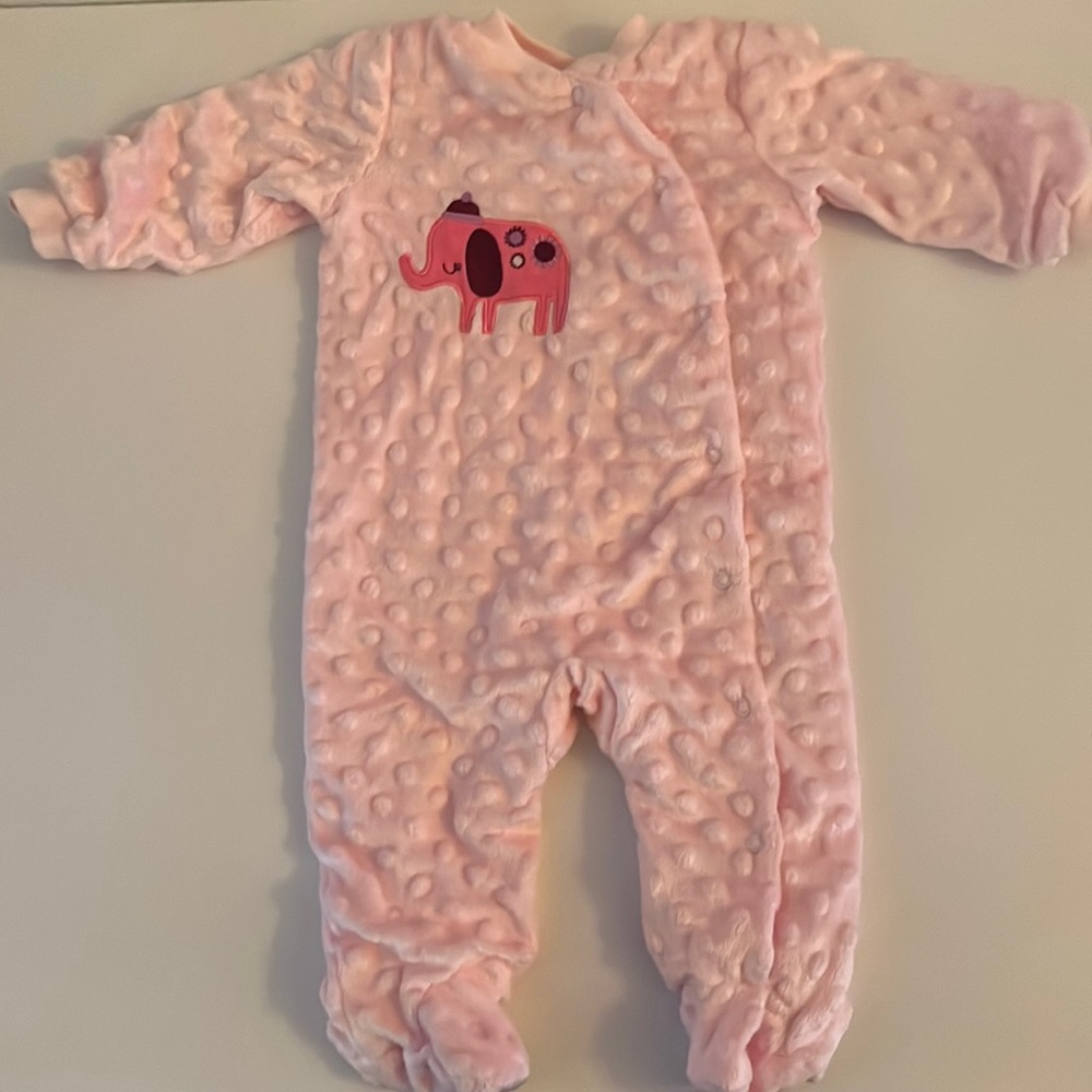 3-6m fleece onesie